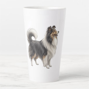 Caneca De Café Latte Sheltie