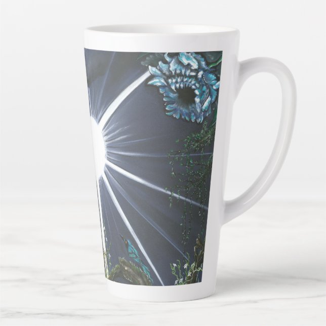 Caneca De Café Latte Silence of Sacred Space (Direita)