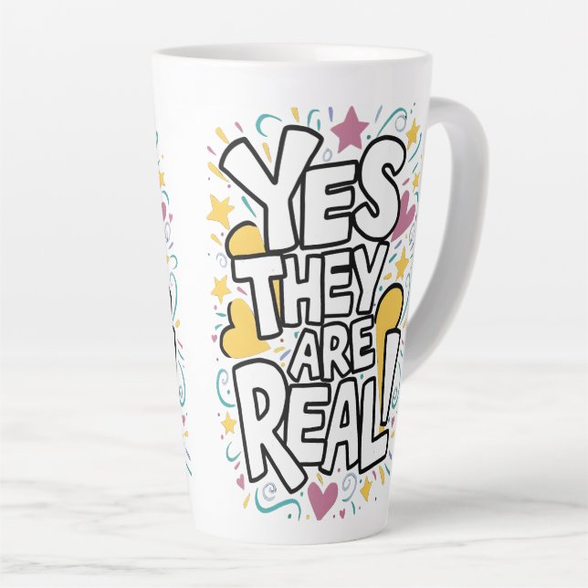 Caneca De Café Latte Sim, são mulheres muito engraçadas (Ângulo direito)