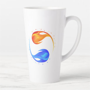 Caneca De Café Latte Símbolo de amor-