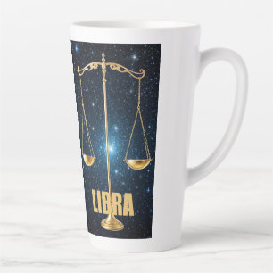 Caneca De Café Latte Símbolo de astrologia de Libra