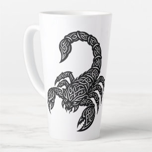 Caneca De Café Latte Símbolo do Escorpião de Escorpião — Tatuagem do Zo
