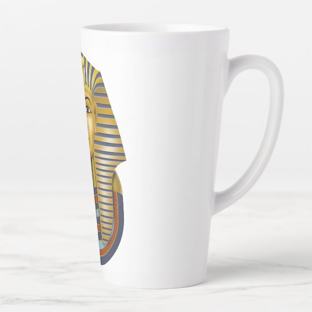 Caneca De Café Latte Símbolos faraônicos egípcios maravilhosos 1 (Direita)