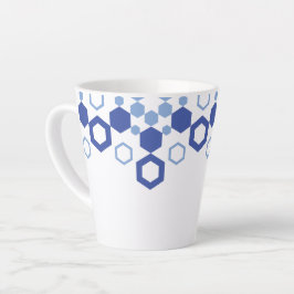 Caneca De Café Latte Simetria de fosco