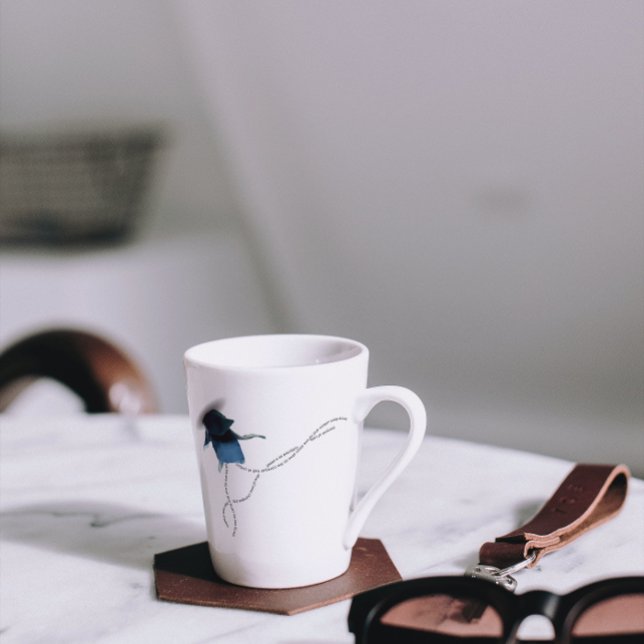 Caneca De Café Latte Simpatia de condolência estática presente de íris  (Criador carregado)