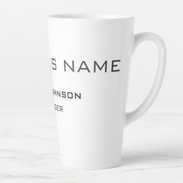 Caneca De Café Latte Simples e Moderno Profissional (Direita)