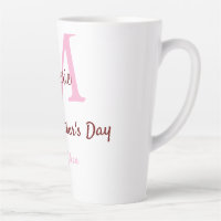 simples monograma mínimo de dia de as mães cor-de-