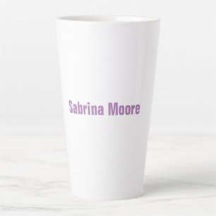 Caneca De Café Latte Simples profissional moderno