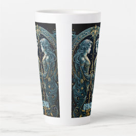 Caneca De Café Latte Sinal de astrologia Gemini