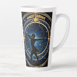 Caneca De Café Latte Sinal de astrologia sagitário
