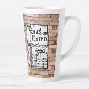 CANECA DE CAFÉ LATTE SINAL VINTAGEM DE INGLATERRA ANTIGO