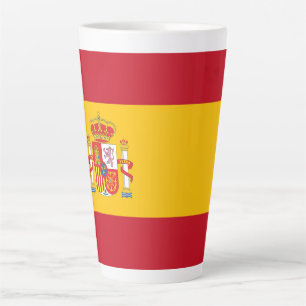 Caneca De Café Latte sinalizador de espanha