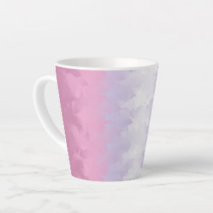 Caneca De Café Latte Sinalizador do Orgulho do abstrato Bigender