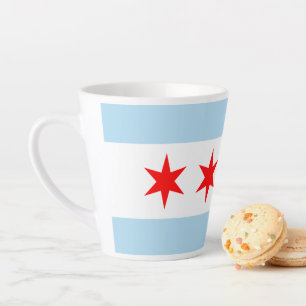 Caneca De Café Latte Sinalizador Souvenir Chicago
