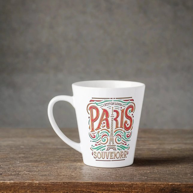 Caneca De Café Latte Sinfonia de amor de sangue parisiense (Criador carregado)