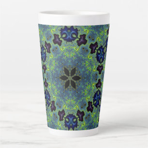 Caneca De Café Latte Sinfonia Fractal Radiante