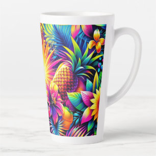Caneca De Café Latte Sinfonia Neon Summer