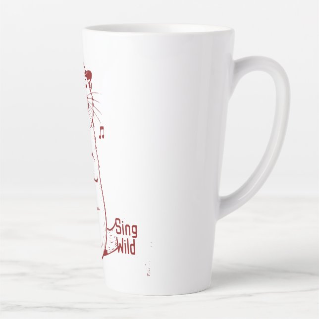 Caneca De Café Latte Sing Wild (Direita)