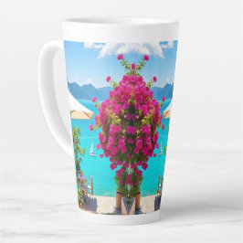 Caneca De Café Latte "Sip in Style - Café Romance em Cada Latte!"