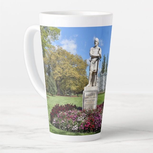 Caneca De Café Latte Sir William Wallace Statue (Ângulo esquerdo)