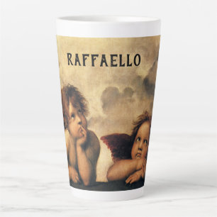 Caneca De Café Latte Sistine Madonna Angels por Raphael Sanzio