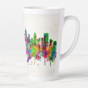 Caneca De Café Latte Skyline da Atlanta Georgia