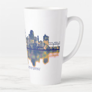 Caneca De Café Latte Skyline Grand Rapids