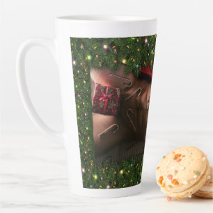 Caneca De Café Latte SlipperyJoe masculino do peito seis pacotes de est