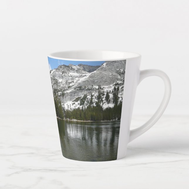 Caneca De Café Latte Snowy Tenaya Lake Yosemite - Foto do Parque Nacion (Direita)