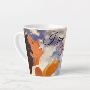 Caneca De Café Latte "Só quero elogiá-lo"