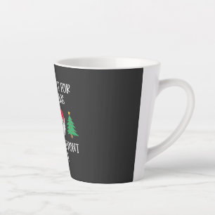 Caneca De Café Latte Só Quero O Natal É Os Meus Dois Dentes Da Frente.