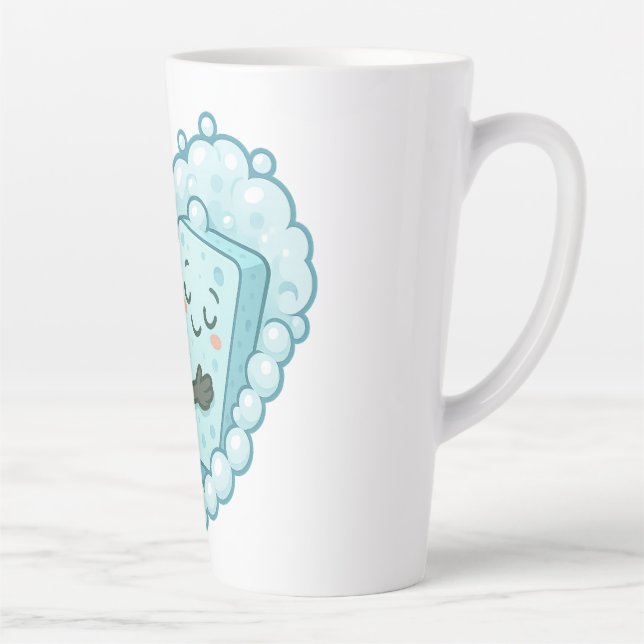 Caneca De Café Latte Soapy Love - Sponge & Dish Soap (Direita)