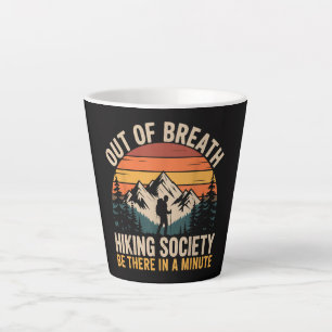 Caneca De Café Latte Sociedade de Caminhada Sem Fôlego Caminhada Divert