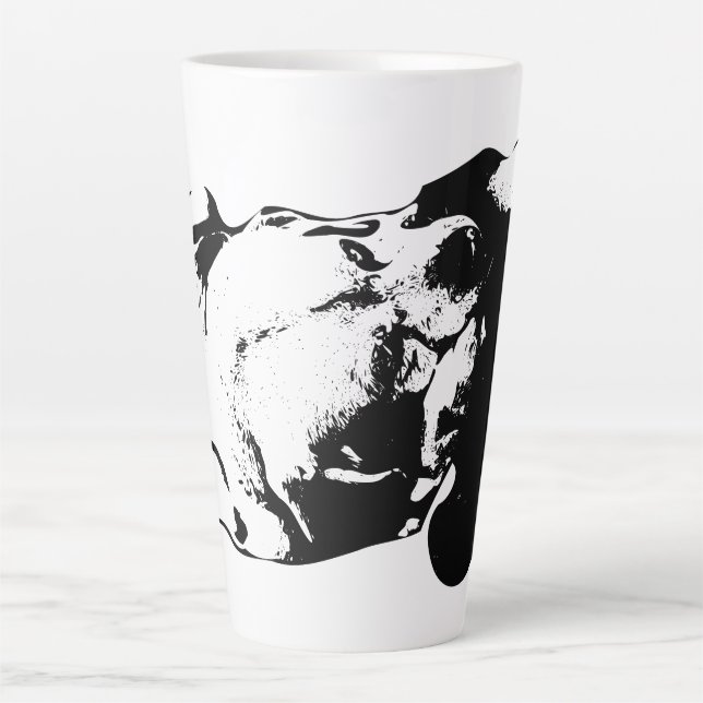 Caneca De Café Latte Solicitado com amor (Frente)