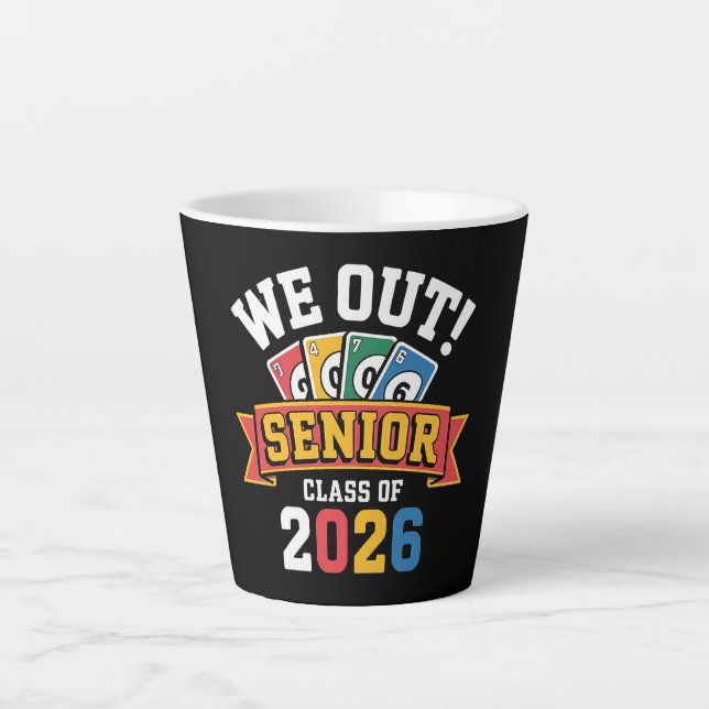 Caneca De Café Latte Somos a Turma de Formandos de 2026 (Frente)