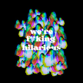 Caneca De Café Latte Somos F**king Hilarious Mug (17oz)