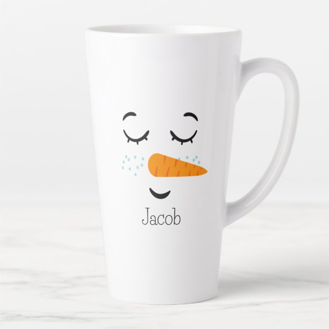 Caneca De Café Latte Sonhando Frosty, o boneco de neve (Direita)