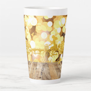 Caneca De Café Latte Sonho Minimalista Romântico Flutuante Amsterdam