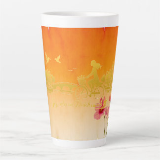 Caneca De Café Latte Sonho Minimalista Romântico Flutuante Amsterdam Do