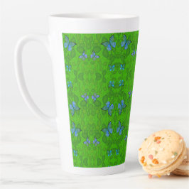 Caneca De Café Latte Sonhos da Floresta Tropical Borboleta Vine Todos o