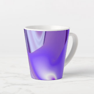 Caneca De Café Latte Sonhos de Arco-Íris de Flor Roxo