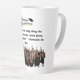Caneca De Café Latte Sonhos em Ascensão branco