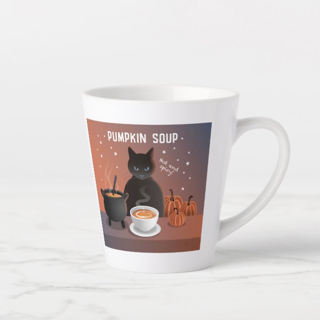 Caneca De Café Latte Sopa de Abóbora (Direita)