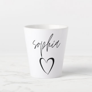 Caneca De Café Latte Sophia personalizado mug de nome - presentes de an