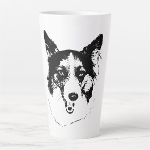 Caneca De Café Latte Sorriso de outono em Tinta