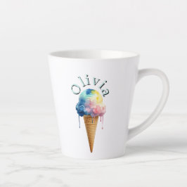 Caneca De Café Latte Sorvete