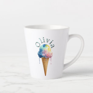 Caneca De Café Latte Sorvete