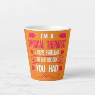 Caneca De Café Latte Sou fisioterapeuta