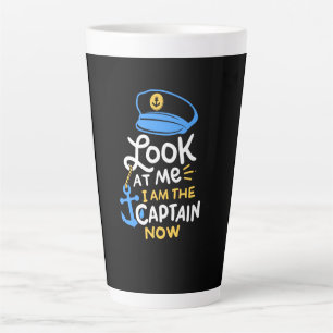 Caneca De Café Latte Sou O Capitão Barco Capitão Gift