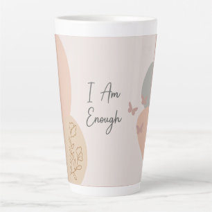 Caneca De Café Latte Sou O Suficiente Boho Inspirador